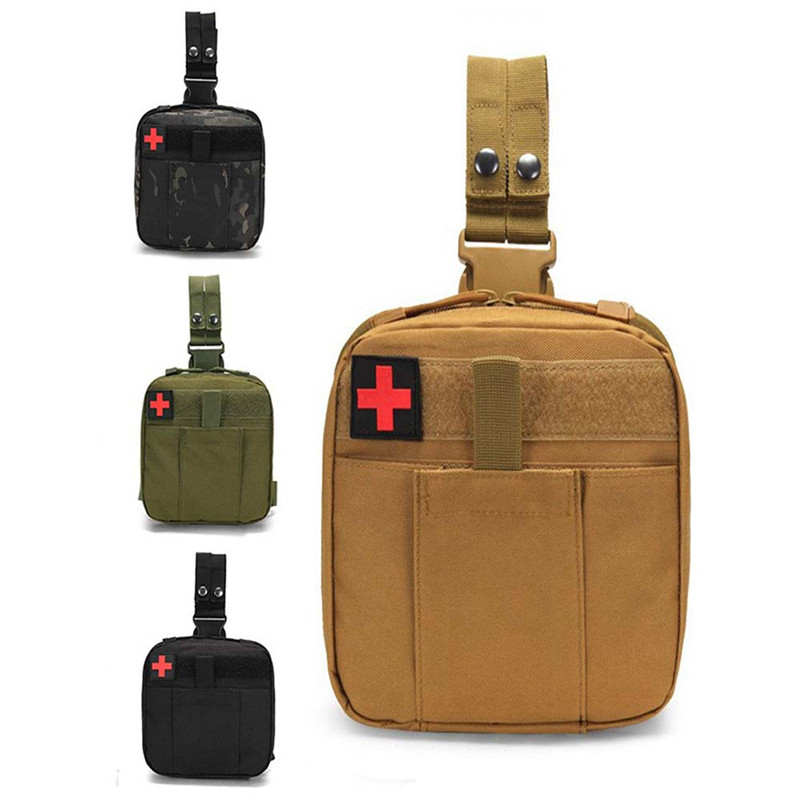 First Aid Bag Kit - Tas Pouch MOLLE untuk Paha, Tas