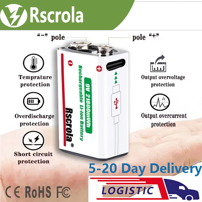 Smoke Detector Interconnected - Baterai Lithium Ion Isi Ulang Rscrola