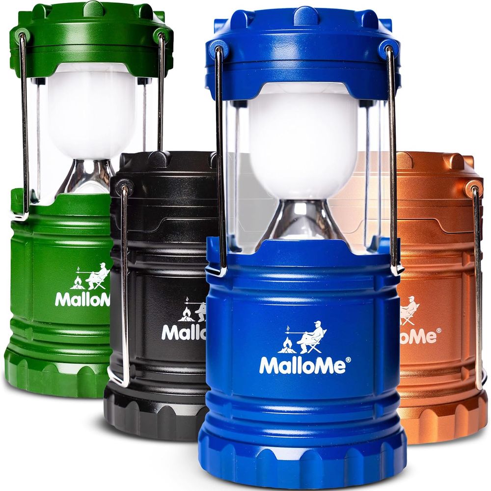Power Outage Light - Lampu Camping LED Multiwarna 4-Pak: Lampu