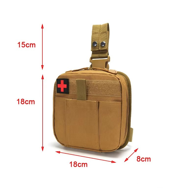 Tas Pouch MOLLE untuk Paha, Ta - First Aid Bag Kit ulasan dan harga