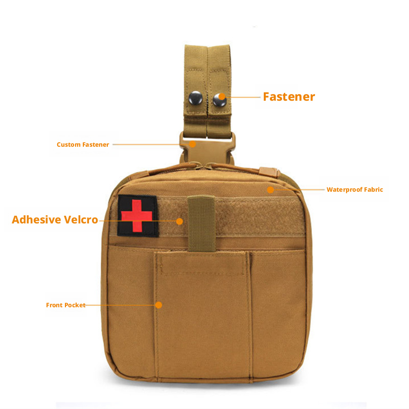 Tas Pouch MOLLE untuk Paha, Ta - First Aid Bag Kit ulasan dan harga