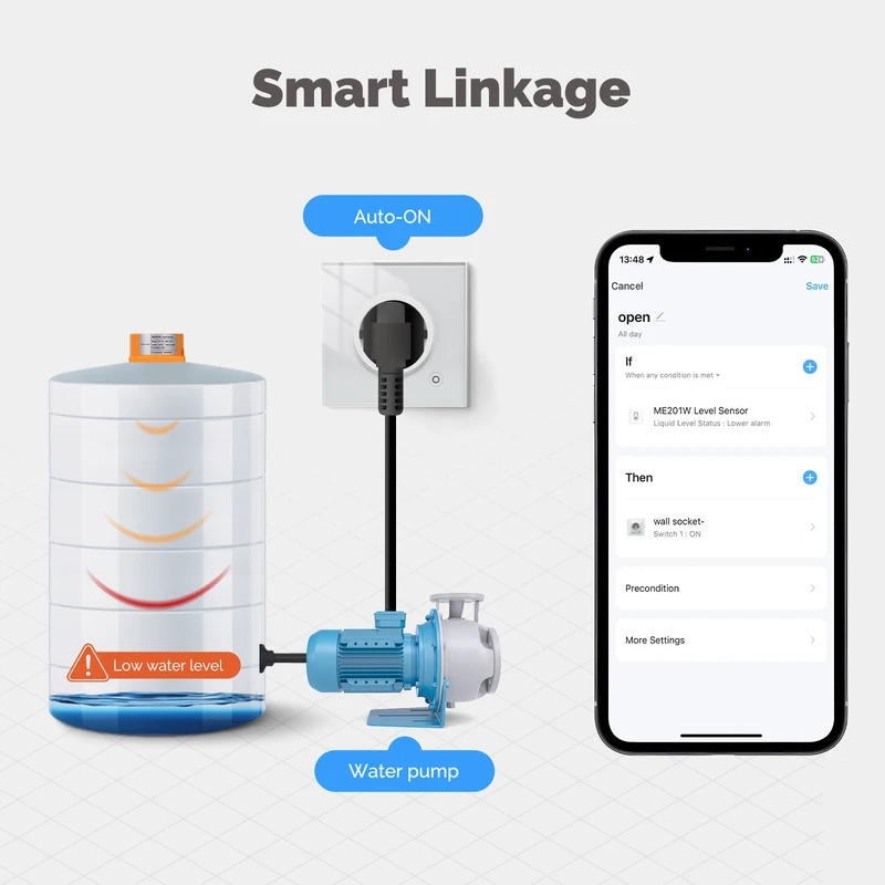 MOES Tuya WiFi/ZigBee Smart Wa - Water Alarm Sensor ulasan dan harga