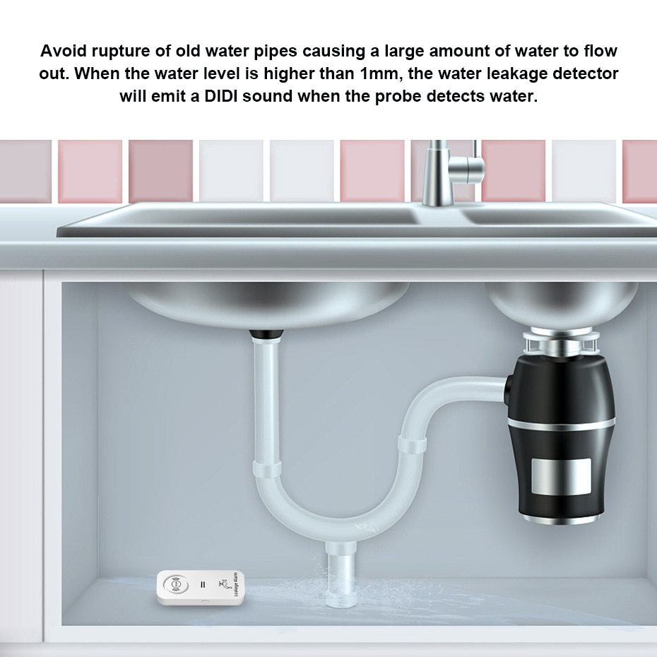 KERUI Sensor air nirkabel 90dB - Water Alarm Sensor ulasan dan harga
