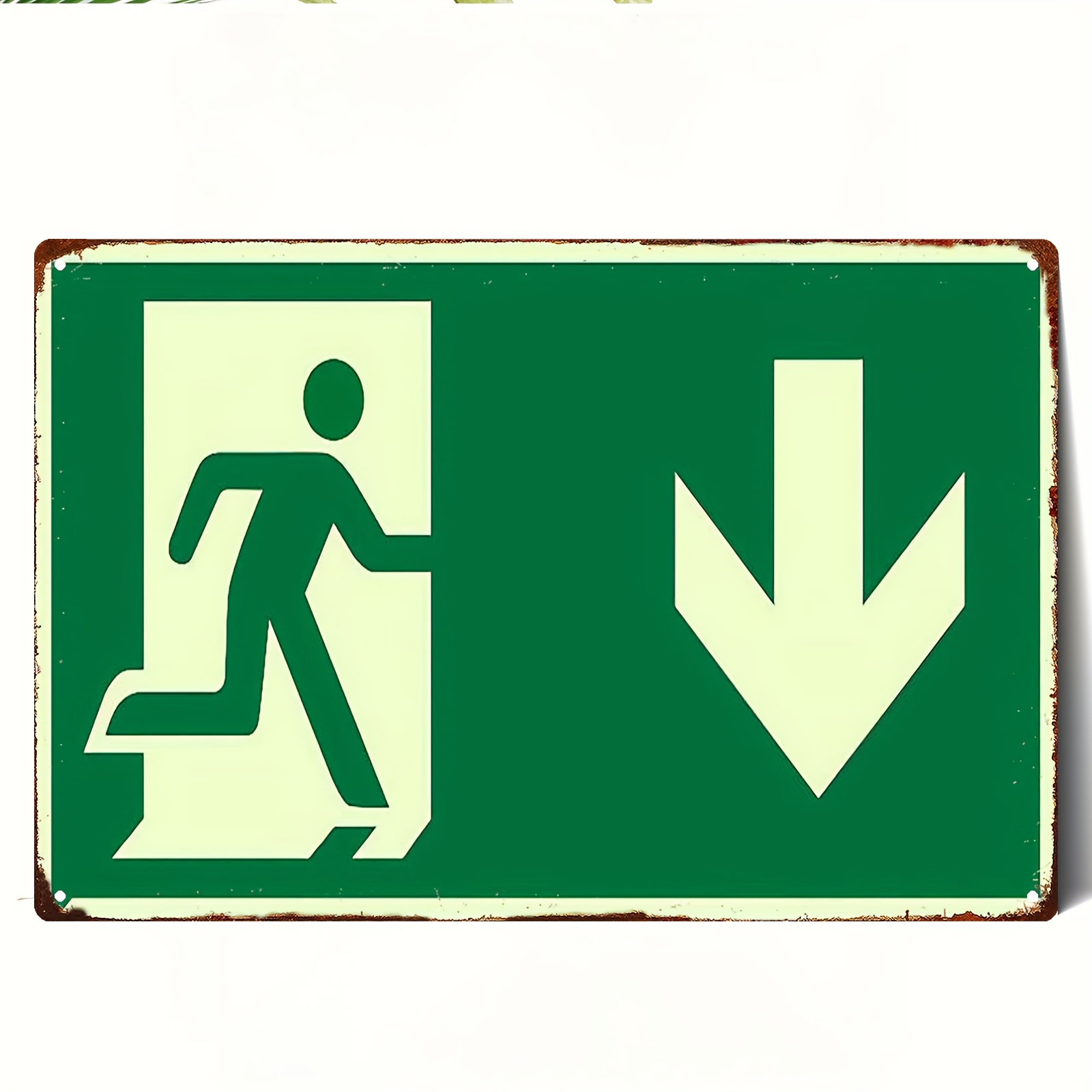 Papan Tanda Besi Logam Vintage - Emergency Exit Sign ulasan dan harga