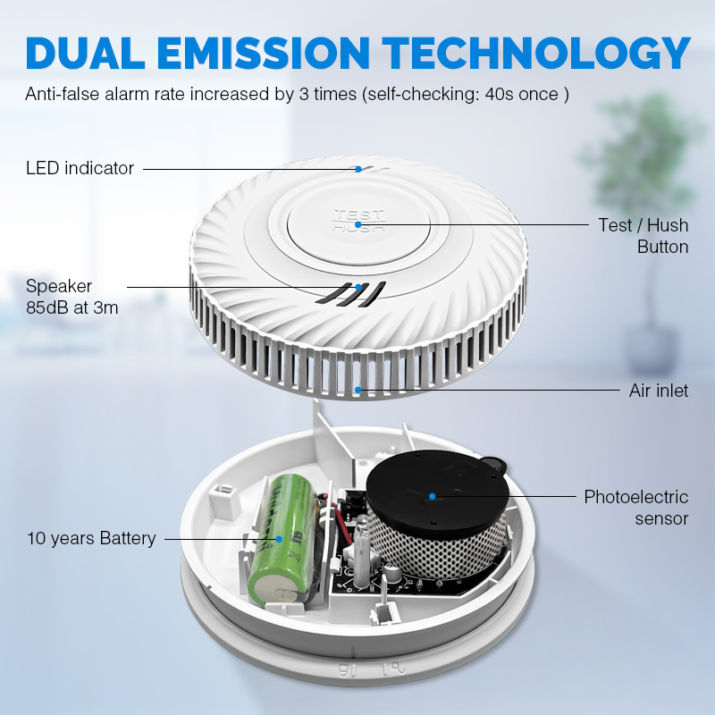 Detektor Asap Rokok Nirkabel P - Smoke Detector Interconnected ulasan dan harga
